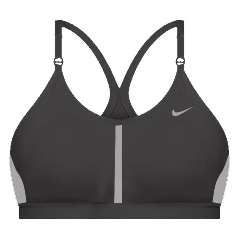 Nike Indy Womens Padded Sports Bra Bundle Black Grey Large 2 Pack